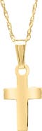 Mignonette Gold Cross Pendant Necklace
