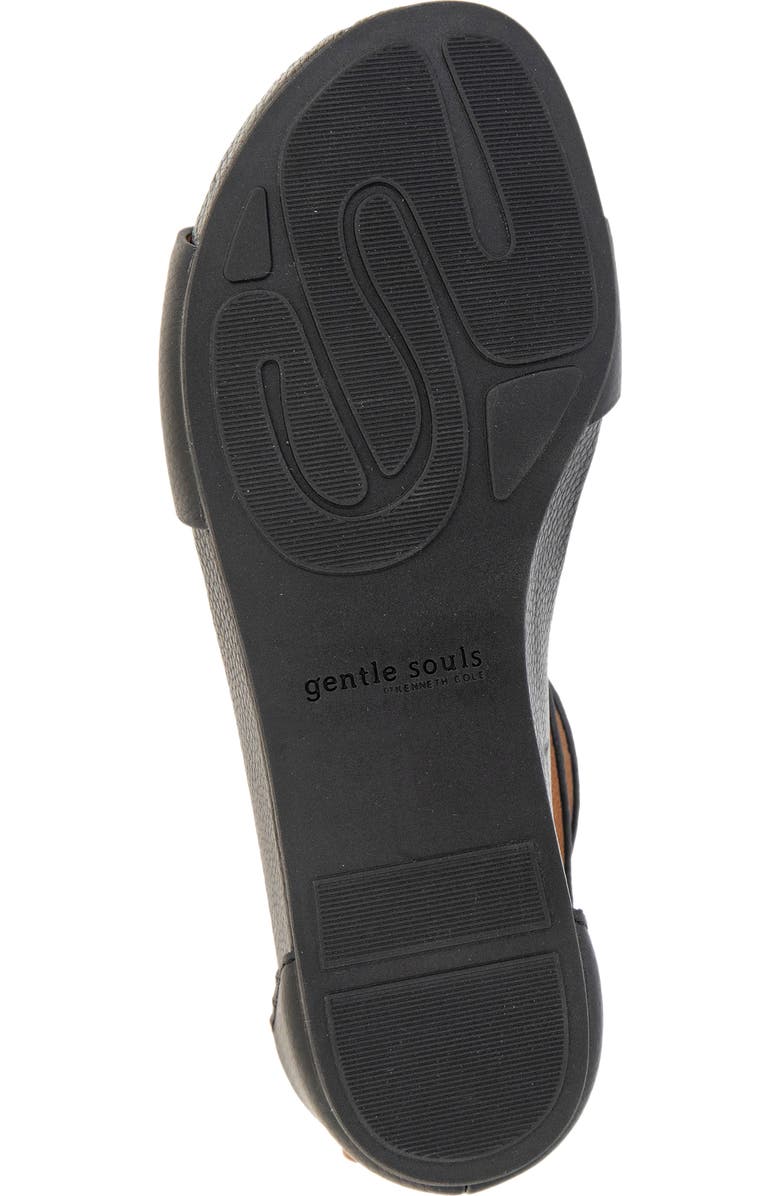 Gentle Souls Gwen Asymmetric Strappy Sandal, Alternate, color, Black