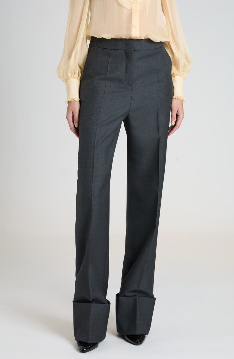 Valentino Garavani Virgin Wool Pants, Main, color, Grigio Medio Mel