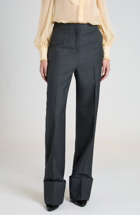 Women's 100% Wool Straight-Leg Pants | Nordstrom