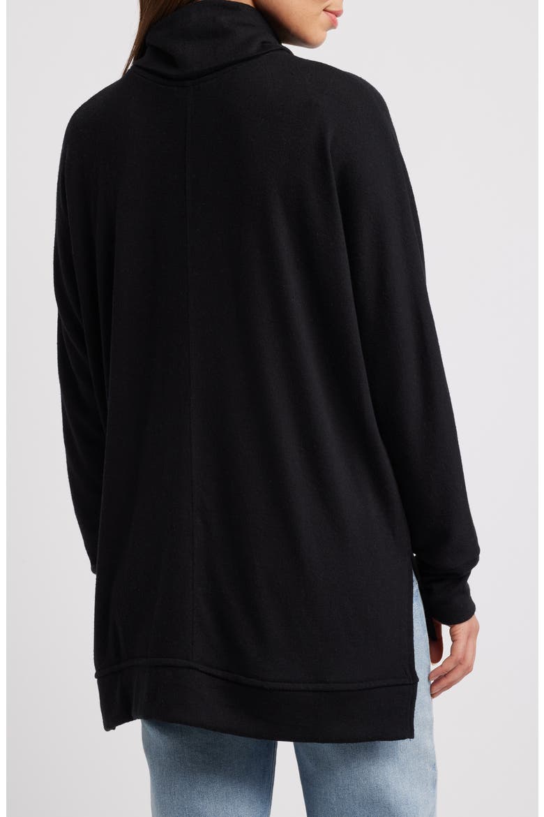 Cowl Neck Tunic, Alternate, color, BLACK