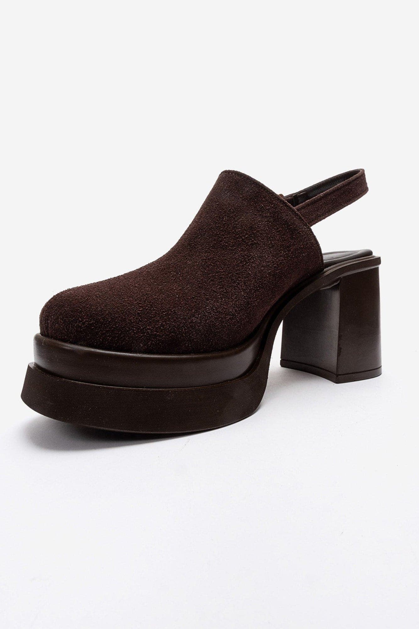 Bavix Block Heel Platform Sandal, Alternate, color, Brown Suede