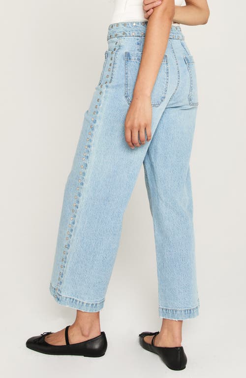 Unpublished Gemma Vip Crop Wide Leg Jeans In Blue