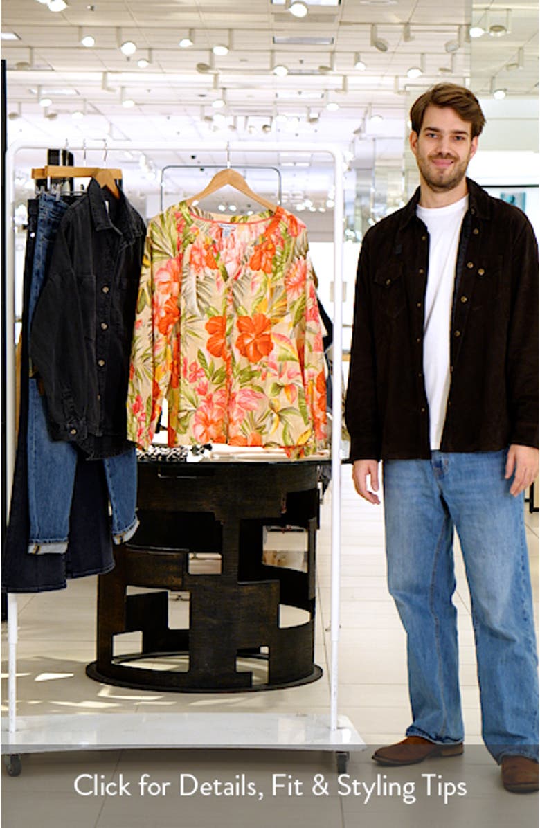 La Botanica Floral Cotton Peasant Top, sales video thumbnail