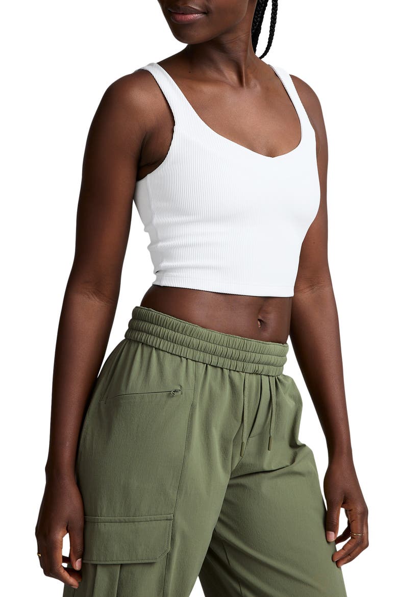 Impulse Ribbed Cropped Tank, Alternate, color, WHITE
