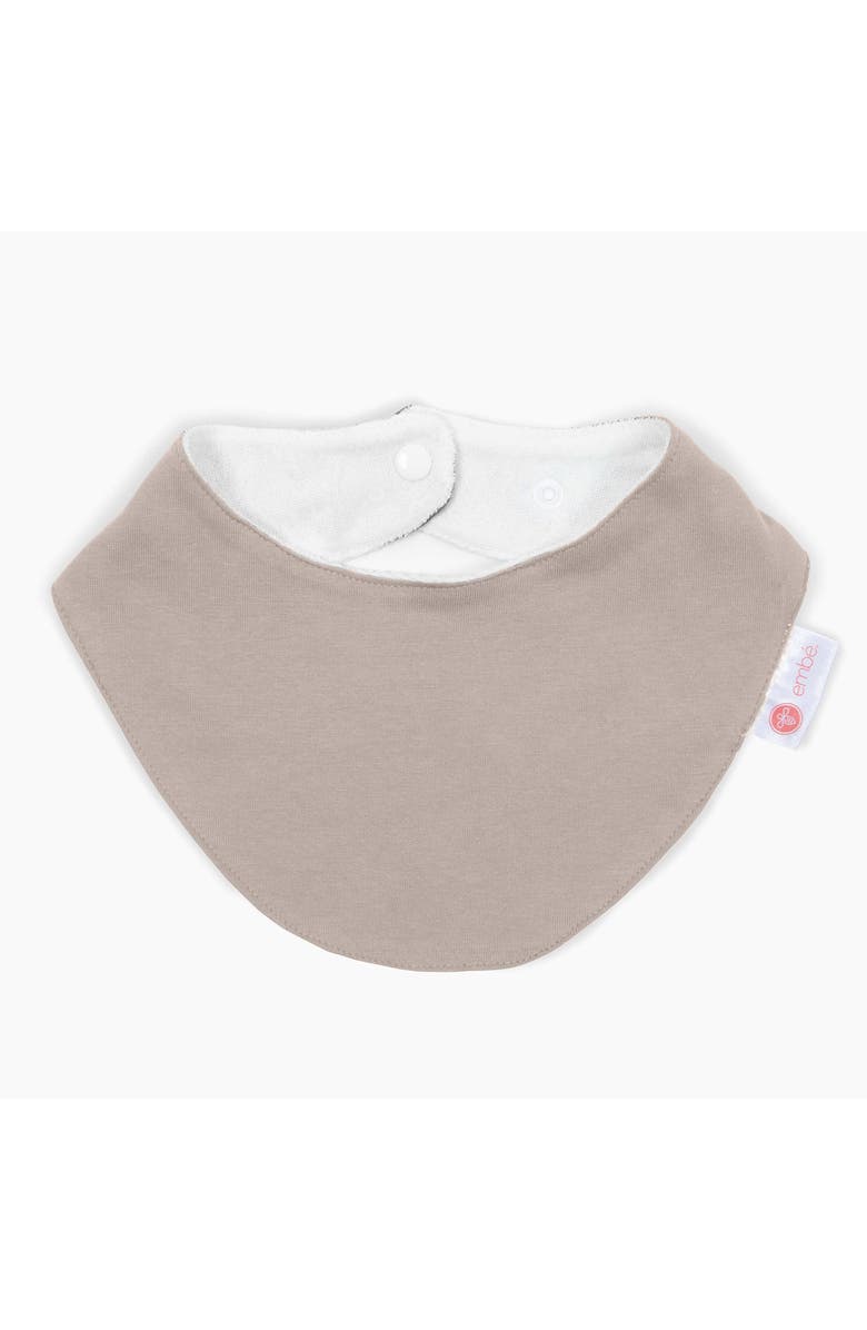 embé Baby Cotton Bandana Bib Bundle, 3-Pack, Alternate, color, Chai-Cocoa-Cream