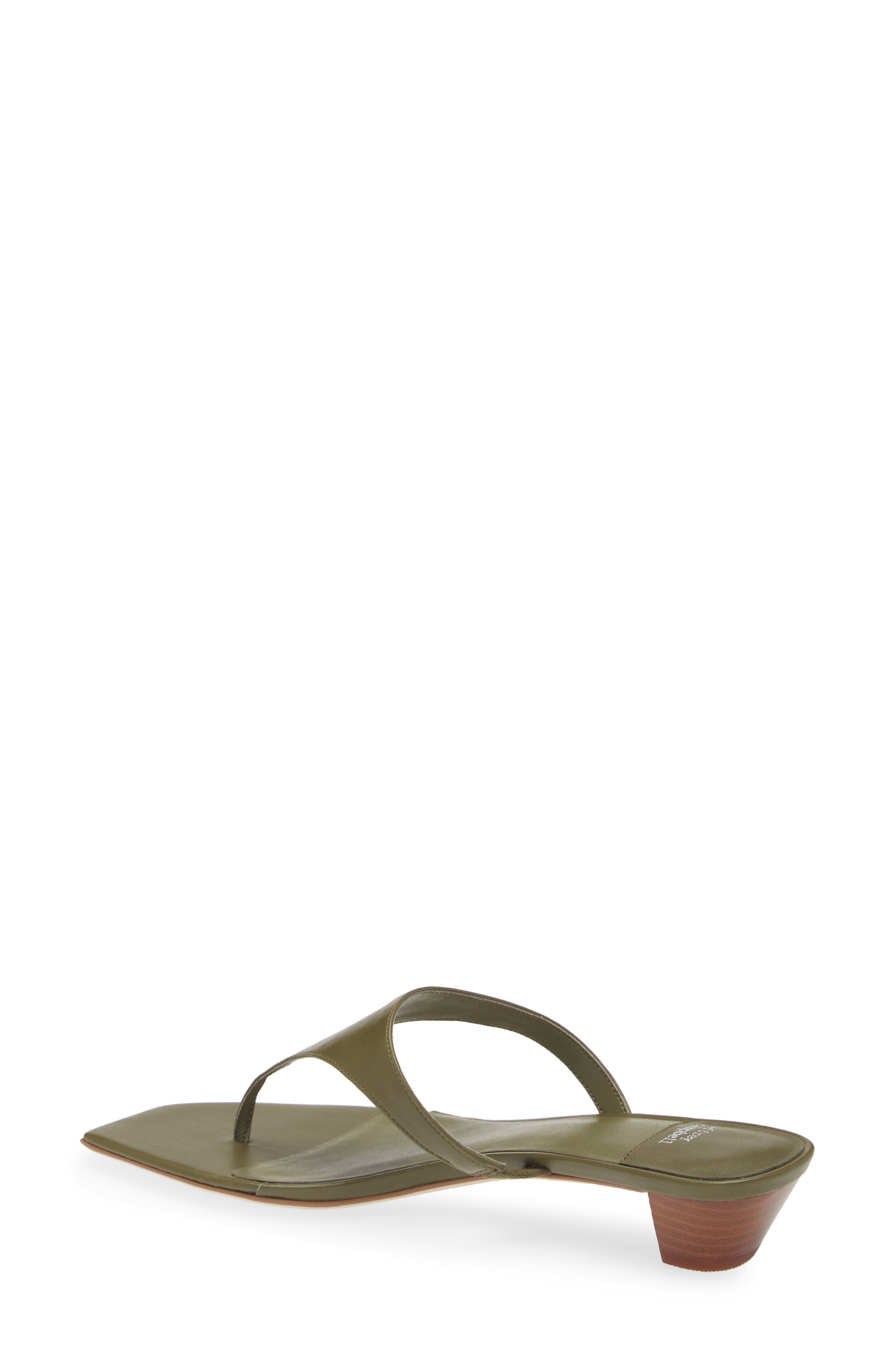 Glenda Flip Flop, Alternate, color, GREEN TAN STACK