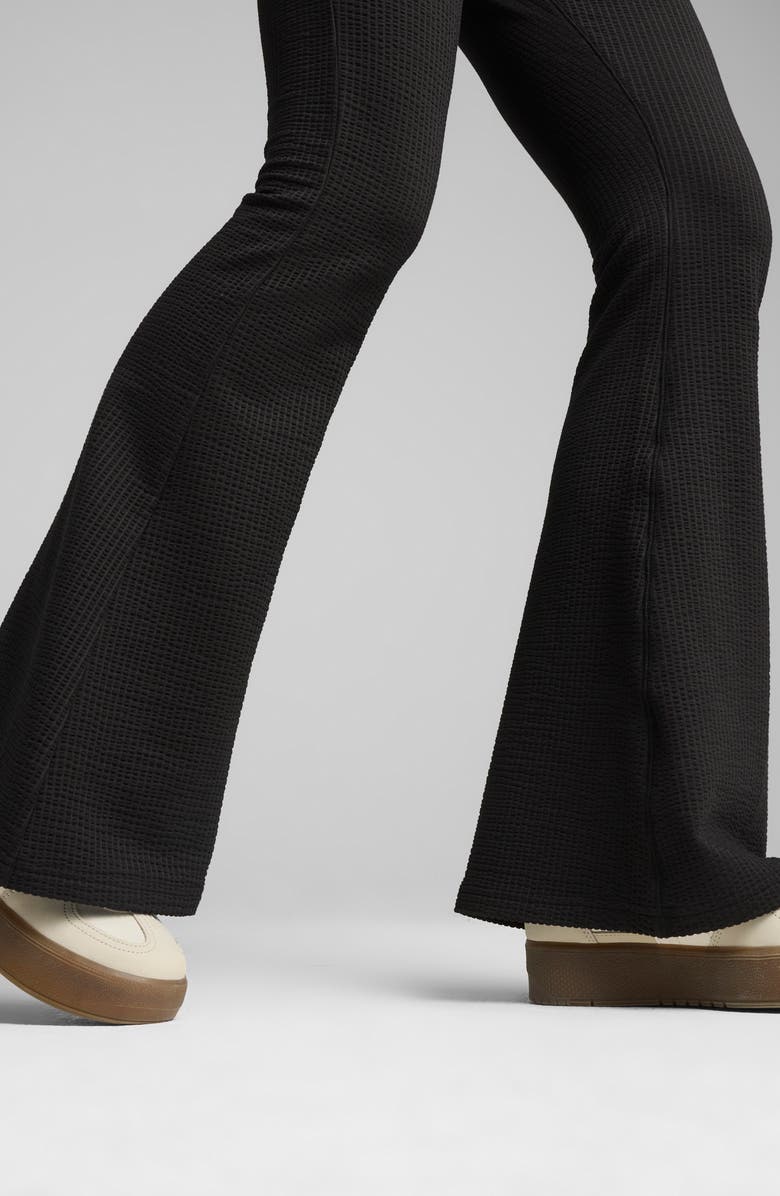 PUMA Dare To Textured Flare Leggings, Alternate, color,