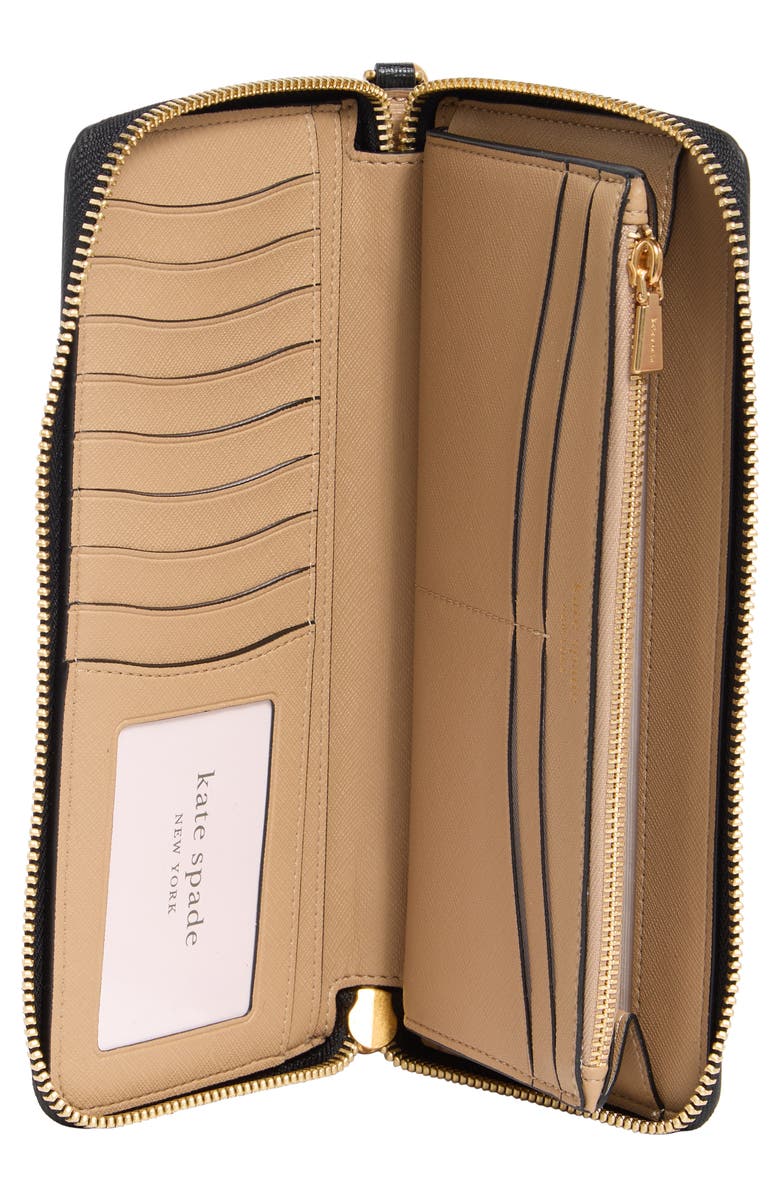 Kate Spade New York morgan colorblocked travel wallet, Alternate, color, Cafe Mocha Multi
