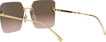 The Fendi First 59mm Geometric Sunglasses