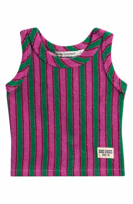 Stripe Terry Cloth Tank
