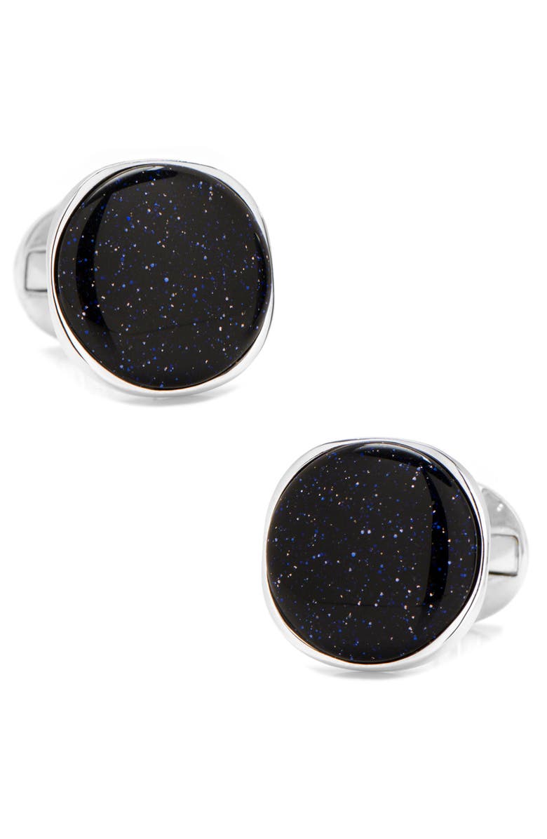 Cufflinks, Inc. Blue Goldstone Cuff Links, Main, color, Blue