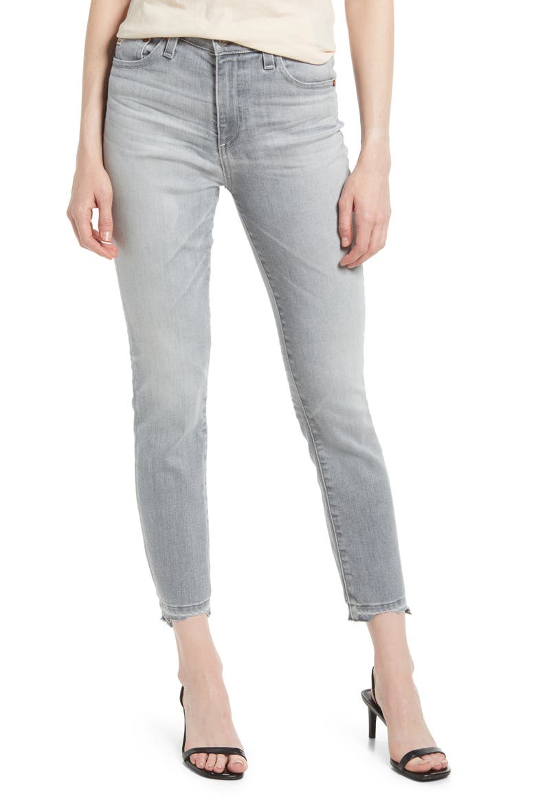 Mari Chew Hem Ankle Straight Leg Jeans, Main, color, 20 YEARS HIDDEN