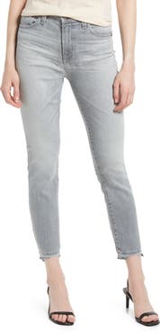 AG Mari Chew Hem Ankle Straight Leg Jeans