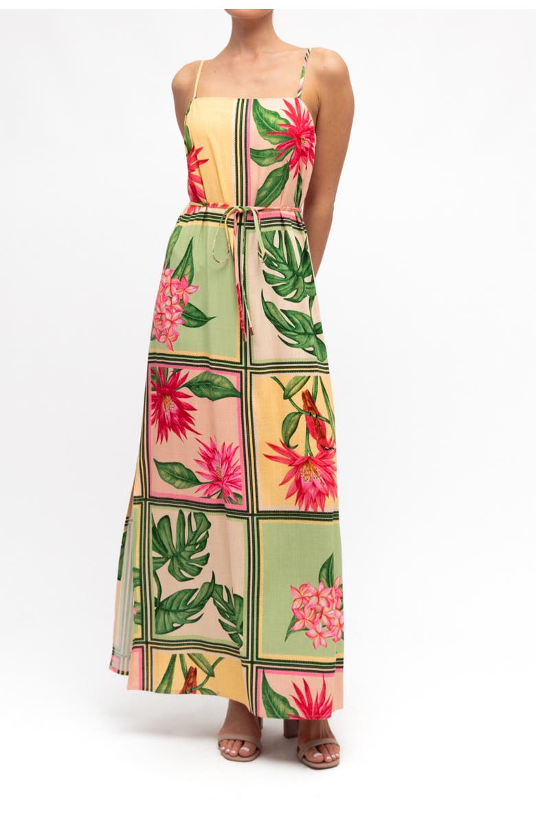 White Closet Paradise Maxi Dress, Main, color, Green