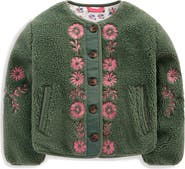 Mini Boden Kids' Pretty Faux Shearling Jacket