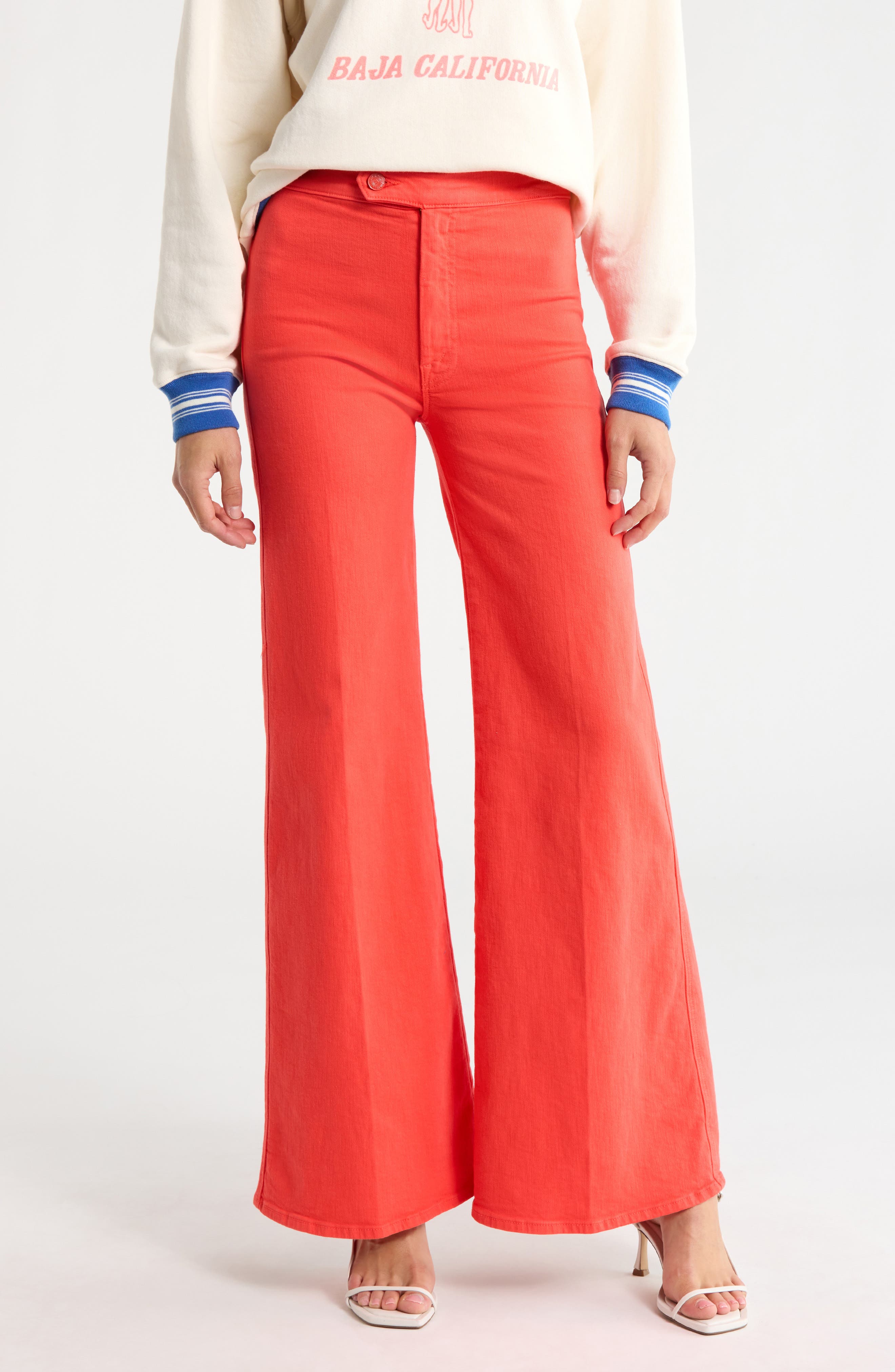 MOTHER The Tab Roller Skimp High Waist Wide Leg Pants
