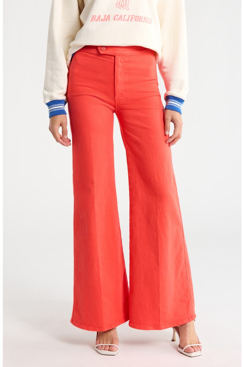 The Tab Roller Skimp High Waist Wide Leg Pants, Main, color, PLAY DATE- EMBERGLOW