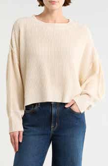 LE LIS Boxy Crewneck Sweater