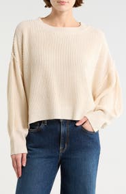 LE LIS Boxy Crewneck Sweater