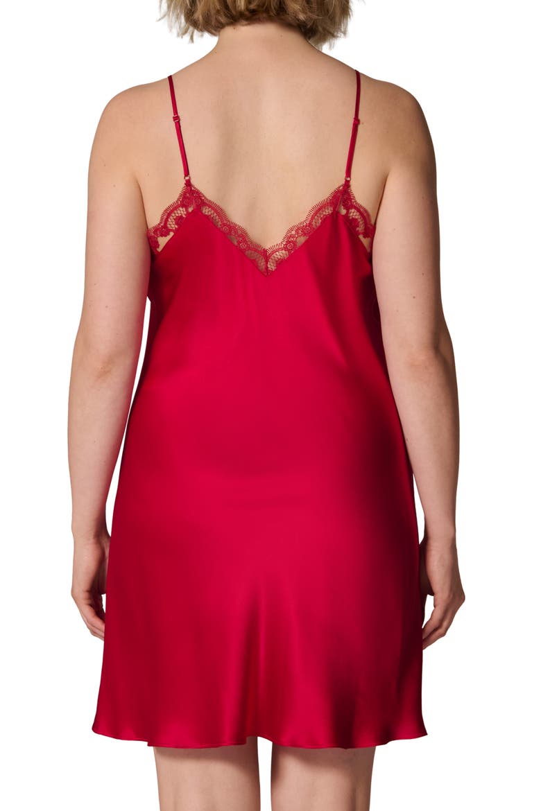 Opera Colors. Code Simone Perele Love Me Night Lace Trim Silk Blend Chemise (Women ...