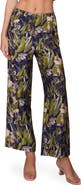 MELLODAY Floral Print Ankle Pants