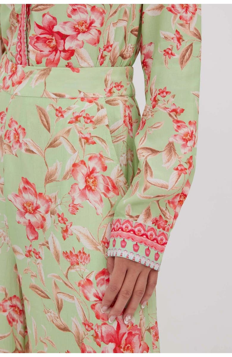 RAISHMA Naomi Green Trousers, Alternate, color, Green