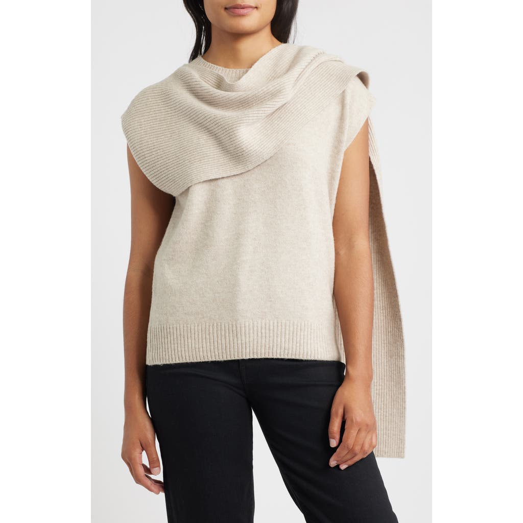 Wit & Wisdom Scarf Sweater In Brown