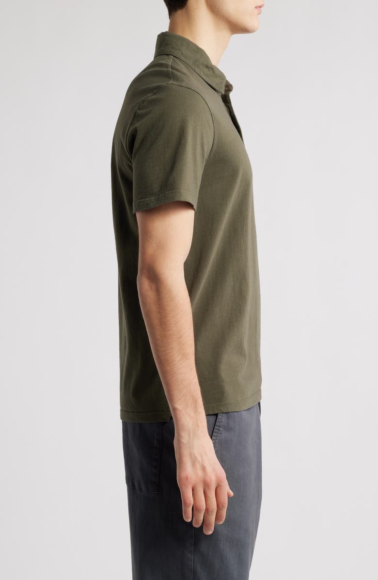 Vince Regular Fit Garment Dyed Cotton Polo, Alternate, color, Washed Olive Leaf