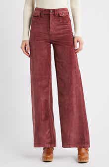 Free People Kellee High Waist Wide Leg Corduroy Palazzo Pants