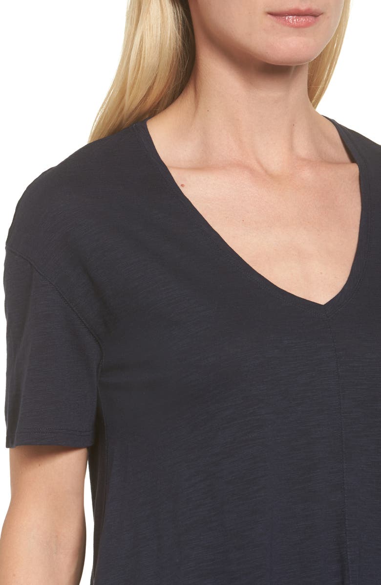 Nordstrom Signature Slub Knit Trapeze Tee, Alternate, color, 