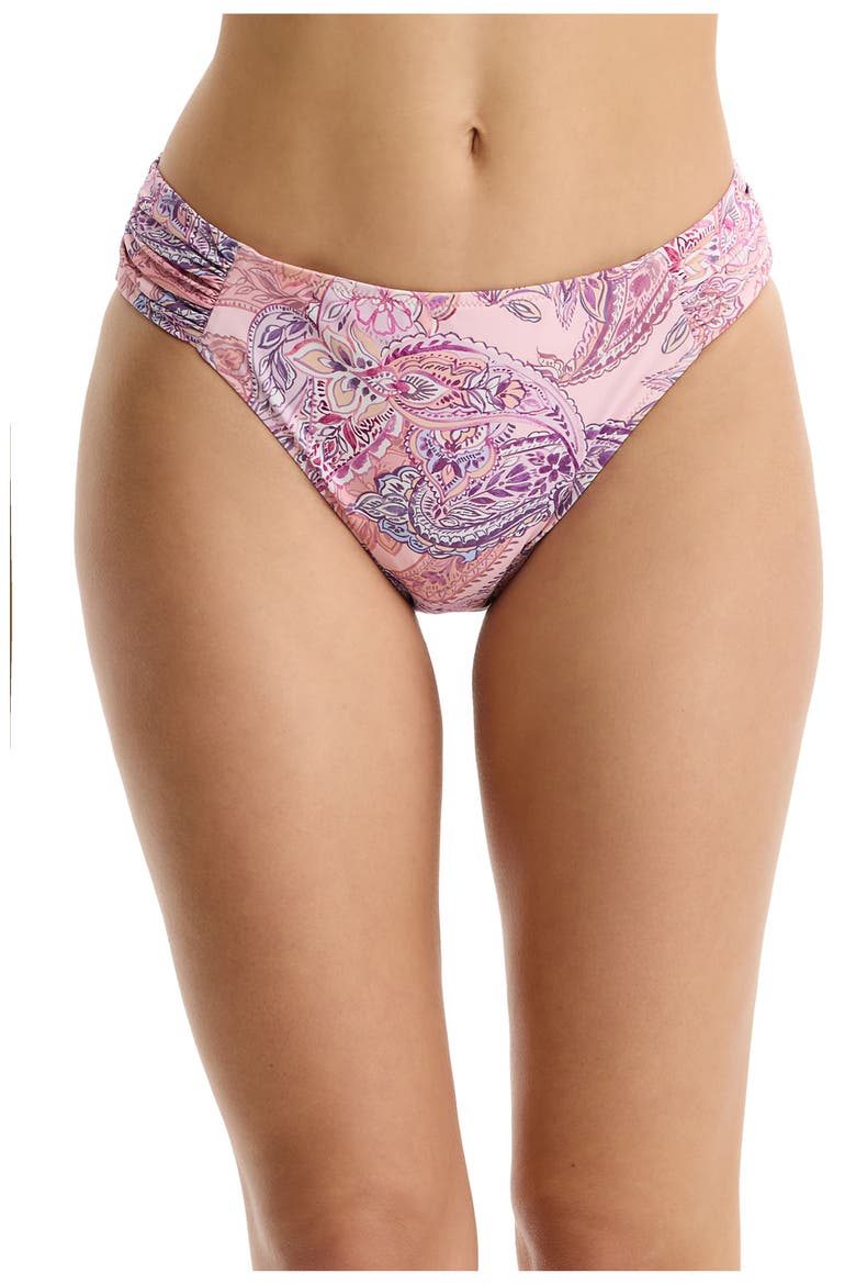 Boho Bloom Mid Rise Swim Bottom, Main, color, Pink-Multi