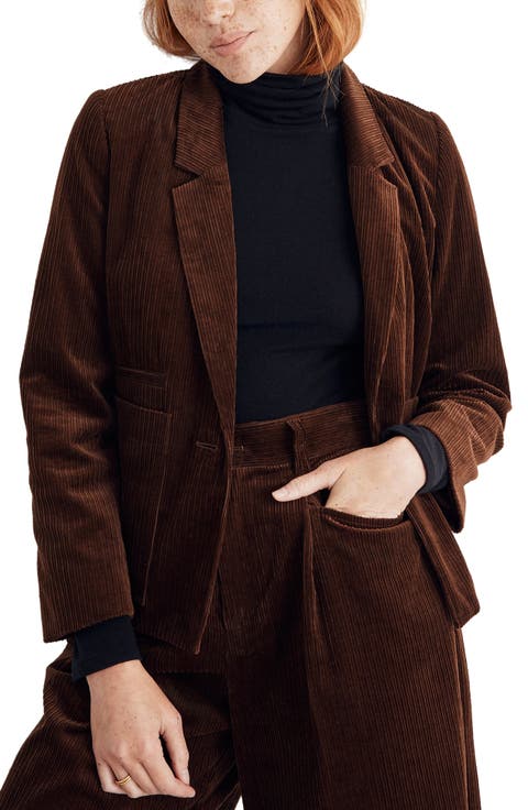 Dorset Corduroy Crop Blazer