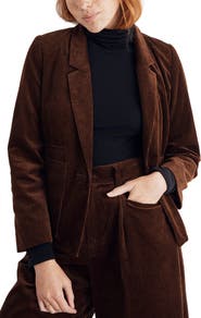 Madewell Dorset Corduroy Crop Blazer