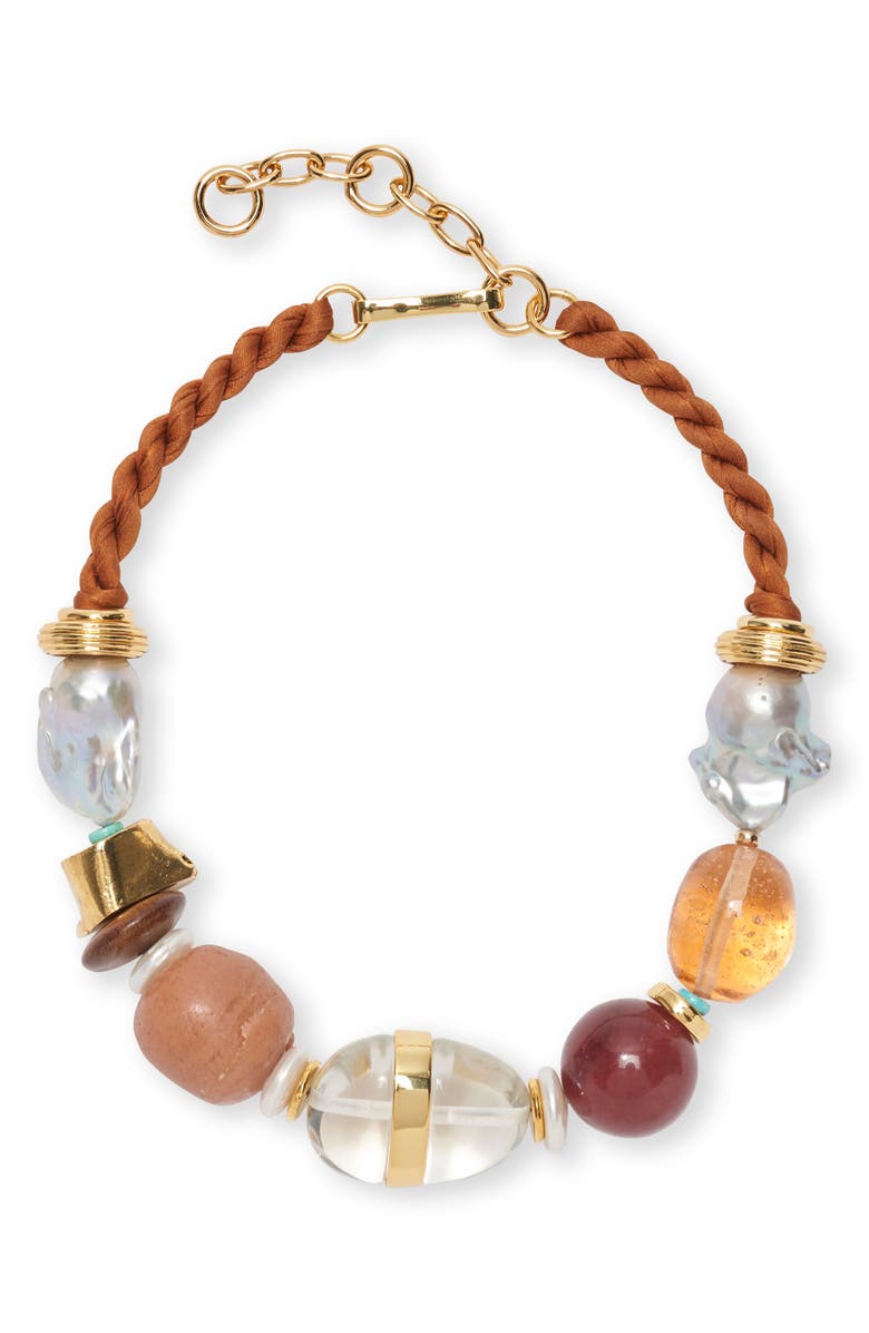 Lizzie Fortunato Glass Beach Cultured Pearl Collar Necklace, Main, color,