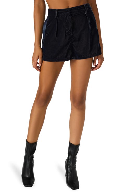 Minnetta Velvet Shorts