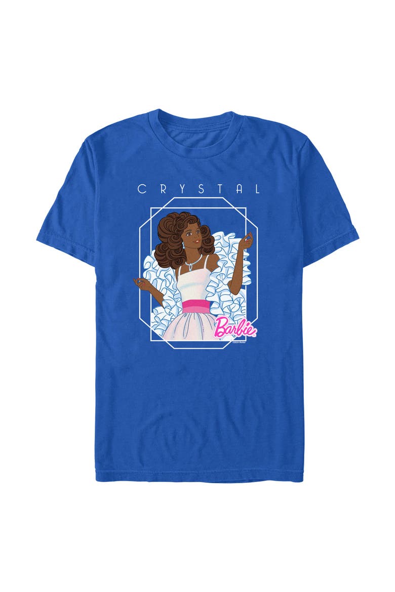 Men's Crystal Glamour Portrait T-Shirt, Main, color, Royal Blue