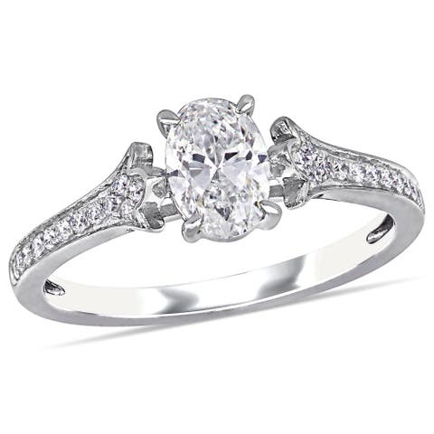 4/5 CTTW Diamond Engagement Ring 14k