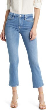 FRAME Le Crop Mid Rise Mini Boot Jeans