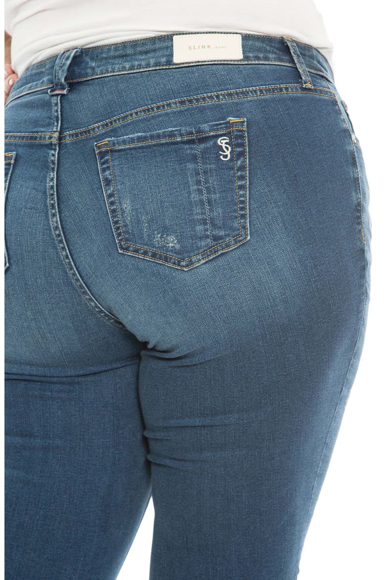 Frayed Crop Capri Jeans, Alternate, color, PALMER