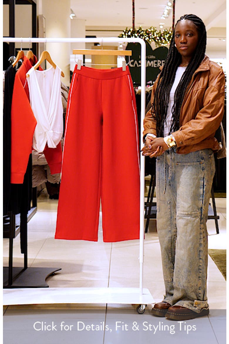 Wide Leg Spacer Knit Pants video