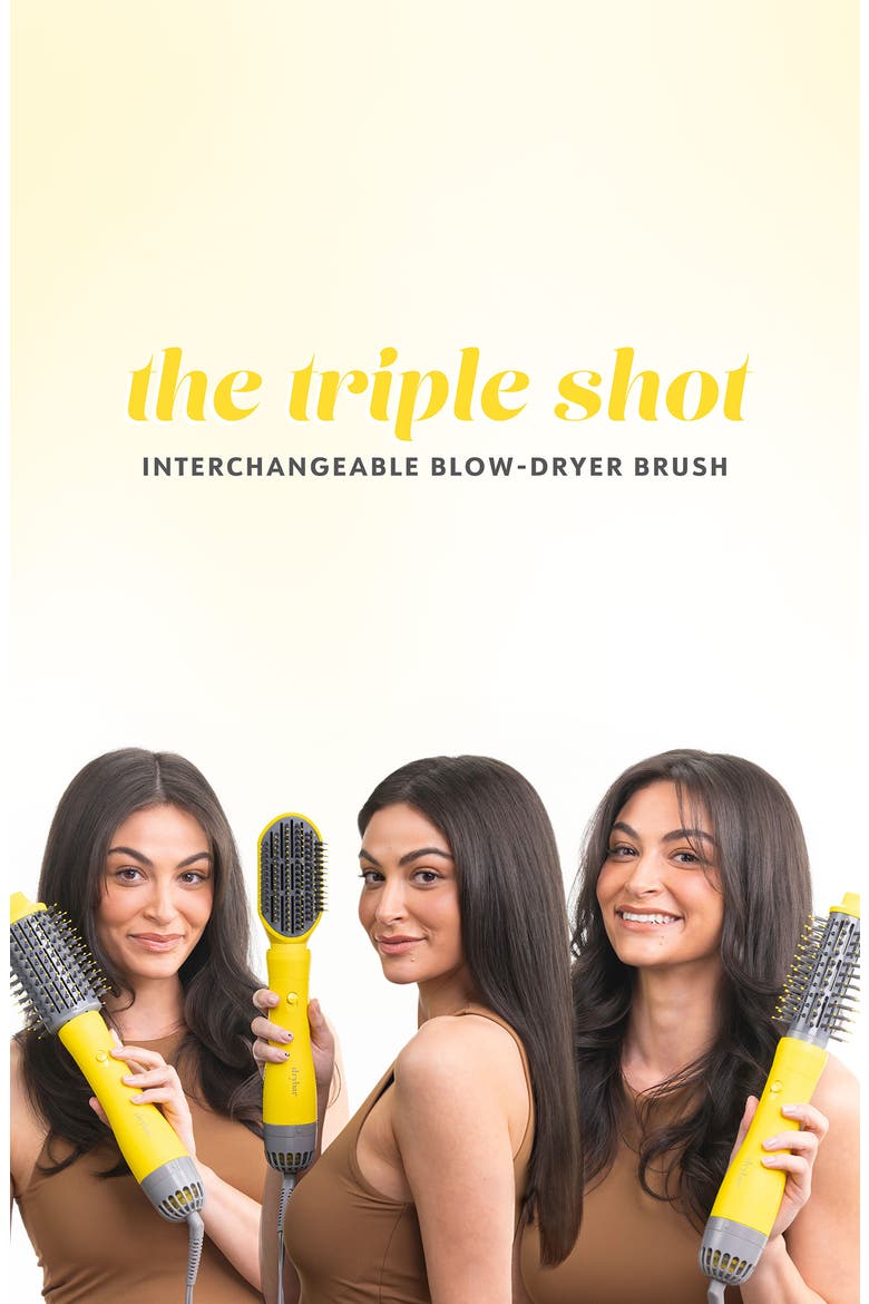 The Triple Shot Interchangeable Blow-Dryer Brush, Alternate, color, NO COLOR