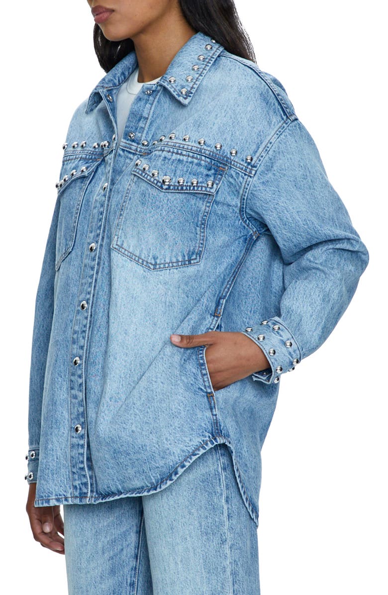 Pistola Mandy Oversize Shacket, Alternate, color, Satellite