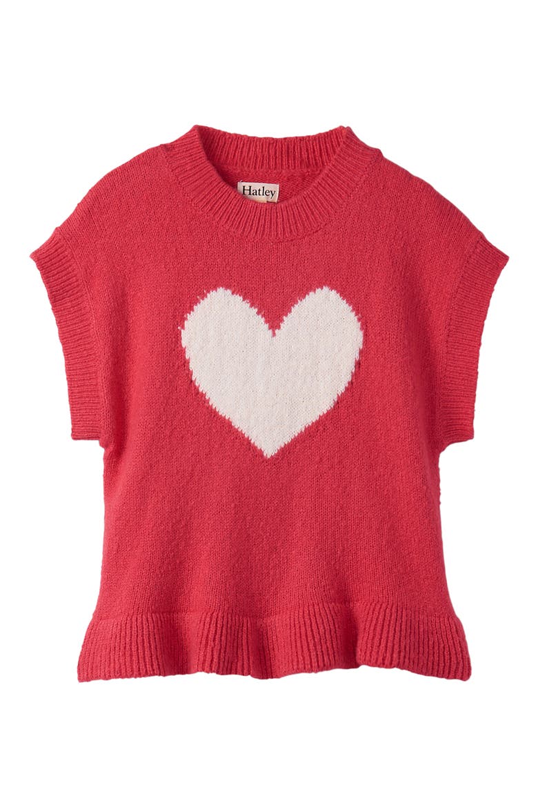 Kids' Tea Berry Short Sleeve Sweater, Main, color, TEA BERRY