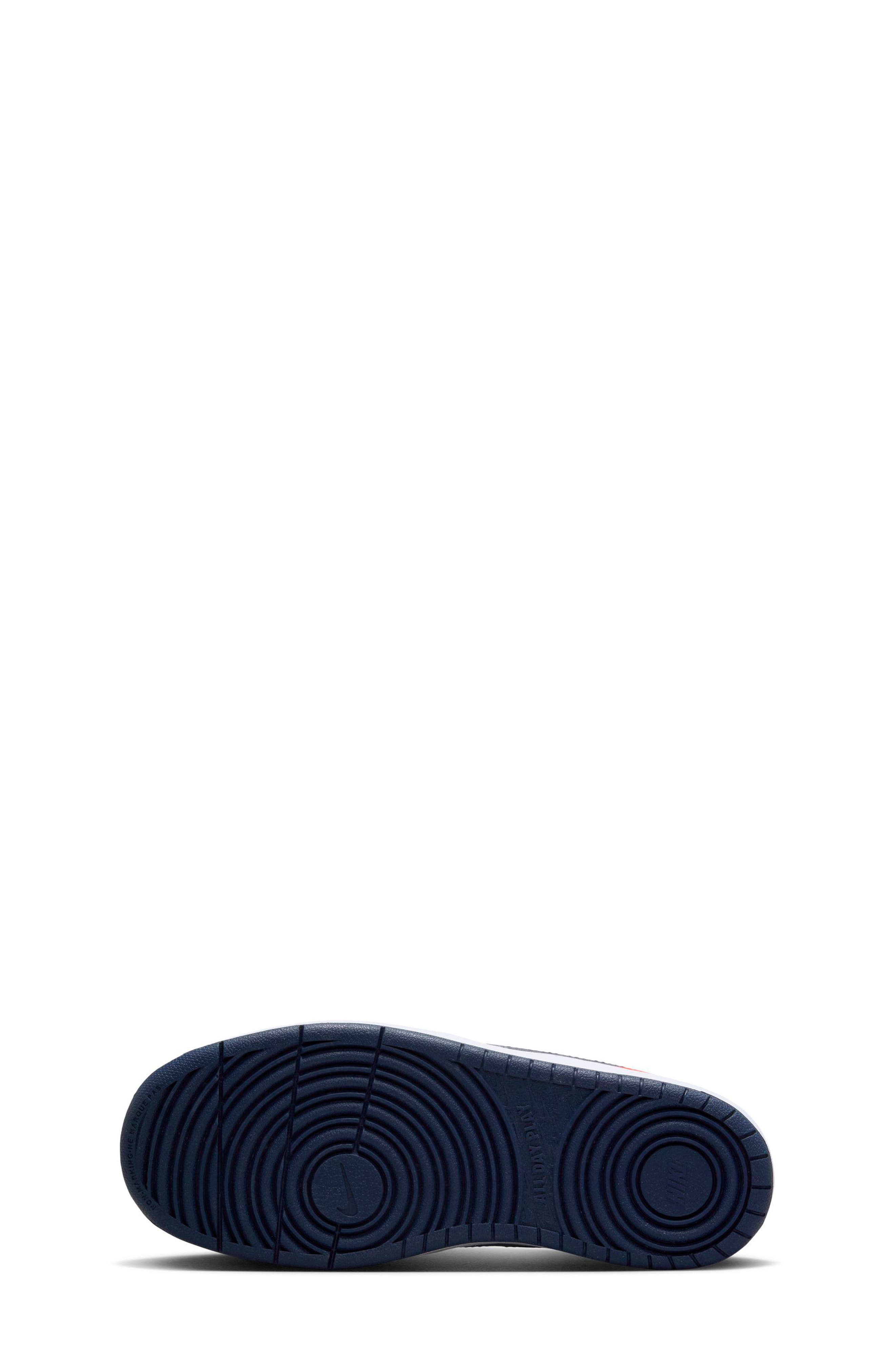 Nike Kids' Court Borough Low Top Sneaker, Alternate, color, White/ Thunder Blue/ Crimson