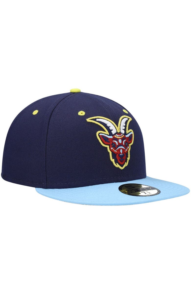 New Era Men's New Era Navy/Light Blue Cabritos Maldichos de South Bend Copa De La Diversion 59FIFTY Fitted Hat, Alternate, color, 