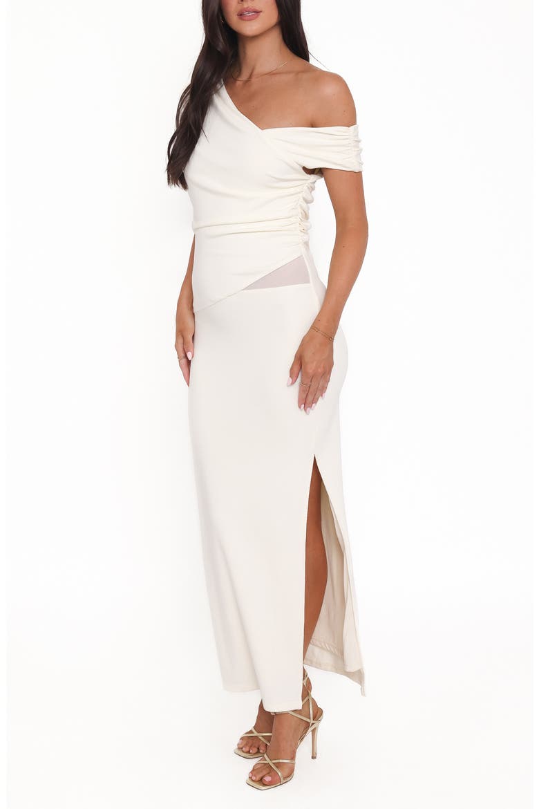 Edie One-Shoulder Maxi Dress, Alternate, color, BUTTER YELLOW