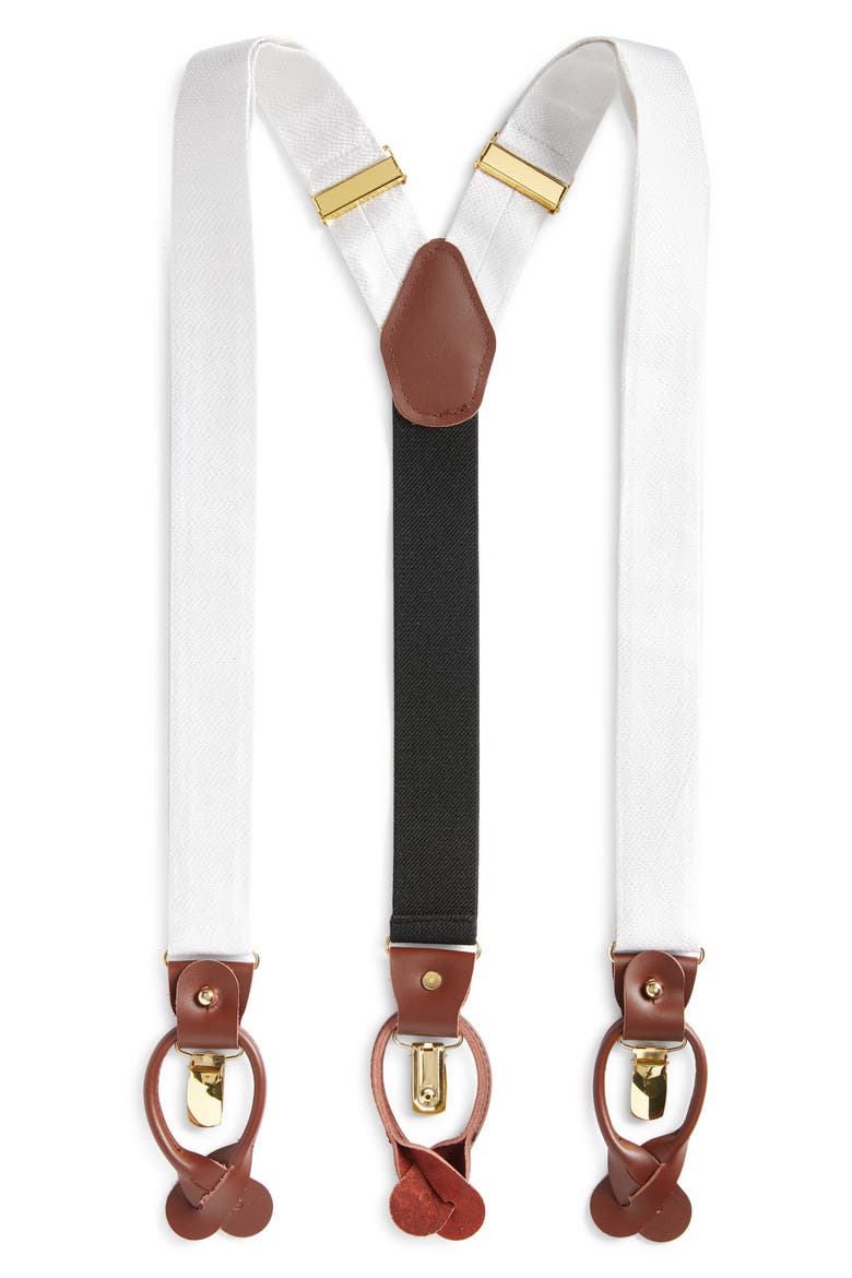 Silk Suspenders, Main, color, WHITE