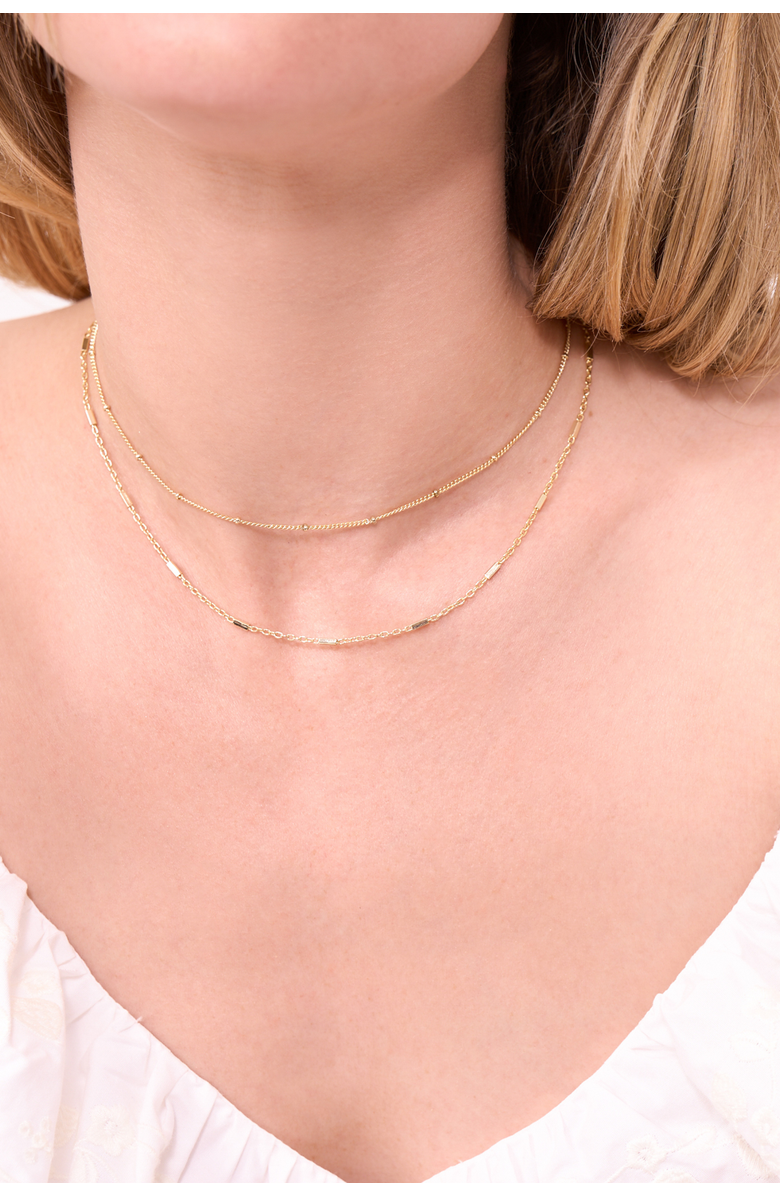 Electric Picks Double Take Necklace, Alternate, color, Gold