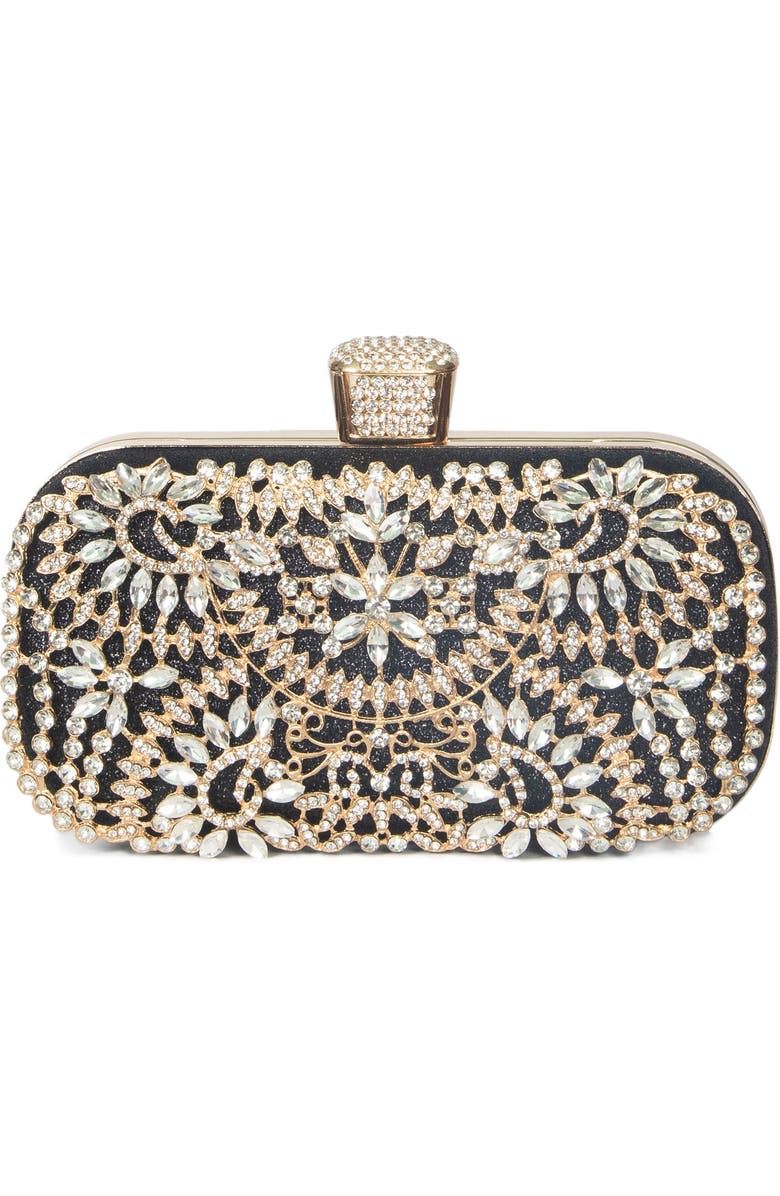 Lauren Lorraine Sofie Clutch, Alternate, color, Black